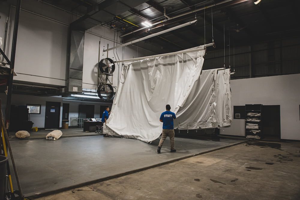 workers in a warehouse 