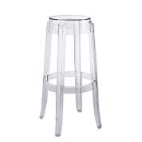 a clear stool