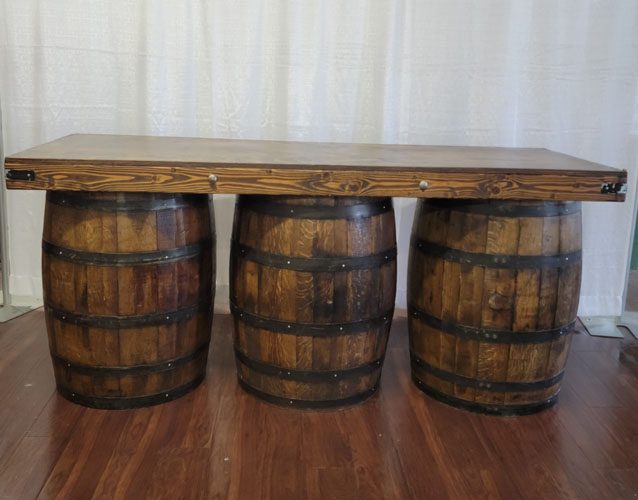 a 3 barrel whiskey bar