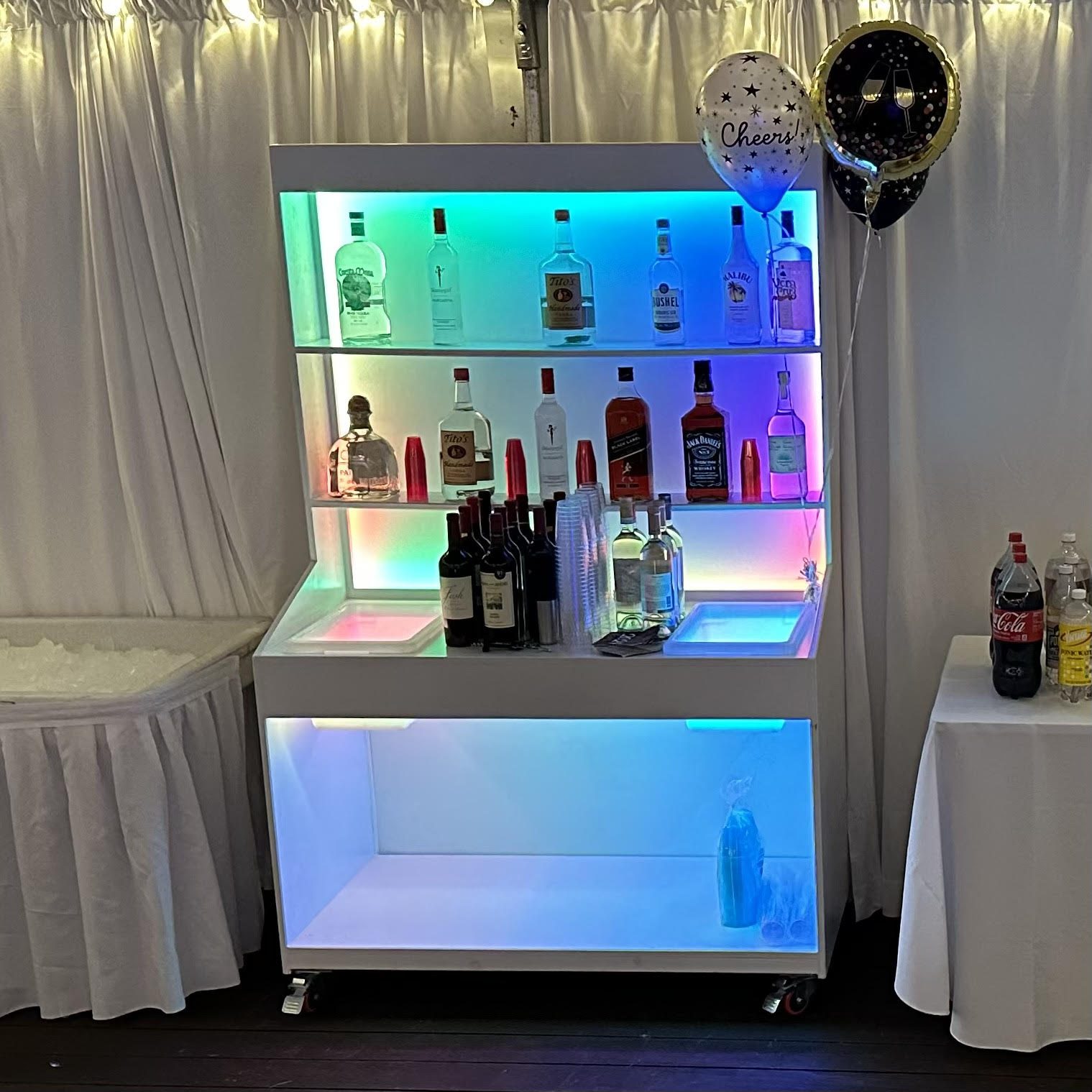 White-Back-Bar led bar back
