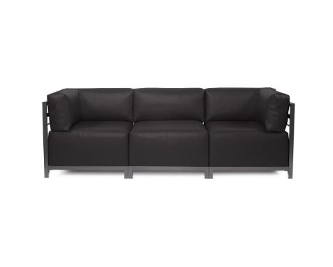 Black-Leather-Titanium-3-Piece-3 A white leather couch