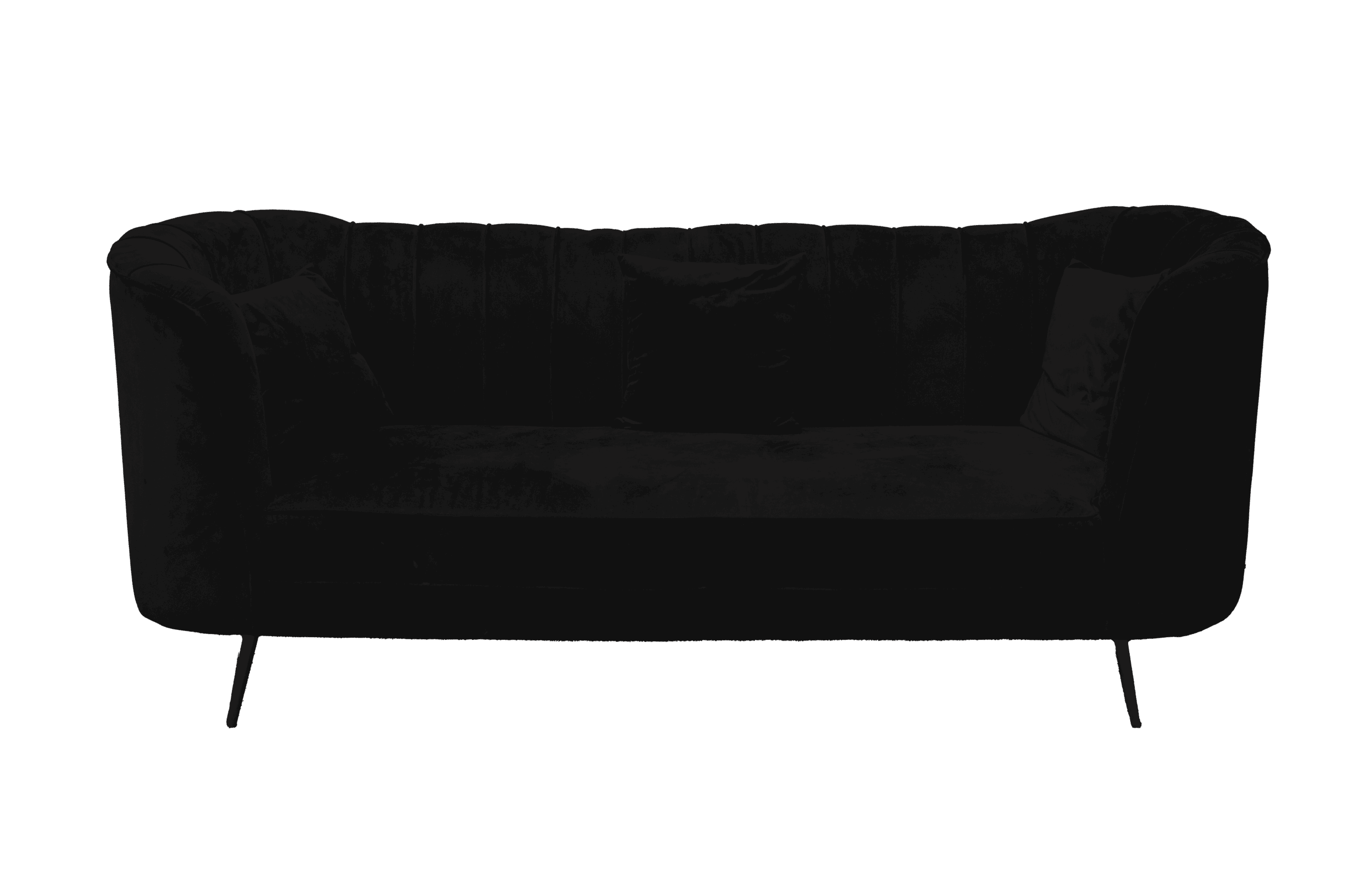 BlackVelvetCouch (1) a black wicker set