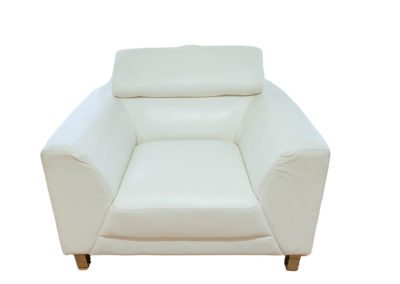 WhiteLeatherSofaChair-400x284 a black wicker set